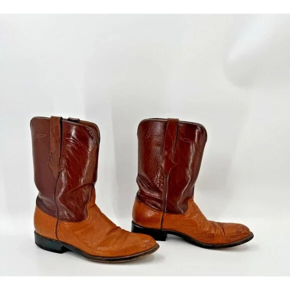 Lucchese | Shoes | Vintage Lucchese L809 Brown 2tone Roper  display picture 1